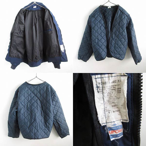 USA製 USPS アメリカ合衆国郵便公社 ボンバージャケット 紺系 L-XL程度