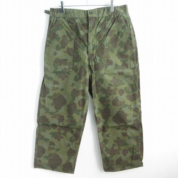 ビンテージ ダックハンターカモ柄 ベイカーパンツ 実寸W33 リップス