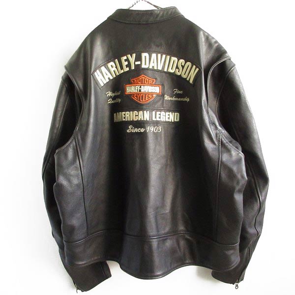 USA製 ハーレーダビッドソン シングル ライダース 肉厚 レザー