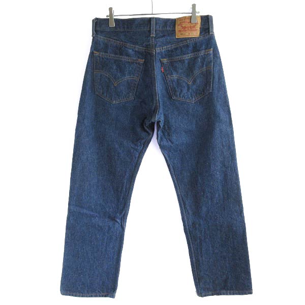 極美品 97年製 USA製 リーバイス501 濃紺 ジーンズ 実寸W30 毛羽立ち