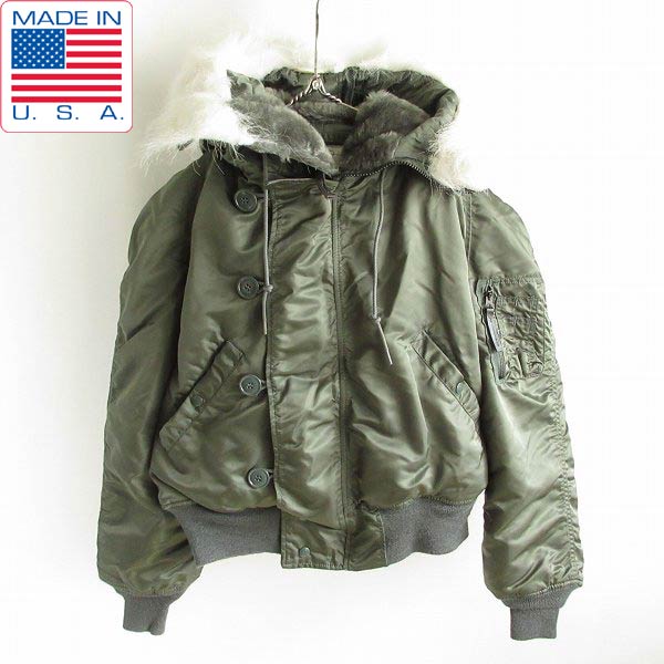 80s 実物 米軍 USAF N-2B MIL-P-6278G フライト ジャケット M