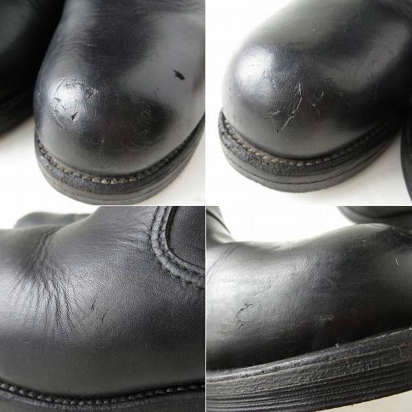 80s USA製 CHIPPEWA チペワ プリント黒タグ スチールトゥ エンジニア