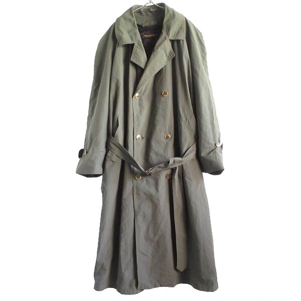 雰囲気良 USA製 BROOKS BROTHERS トレンチコート 緑系 42 SHORT 着脱