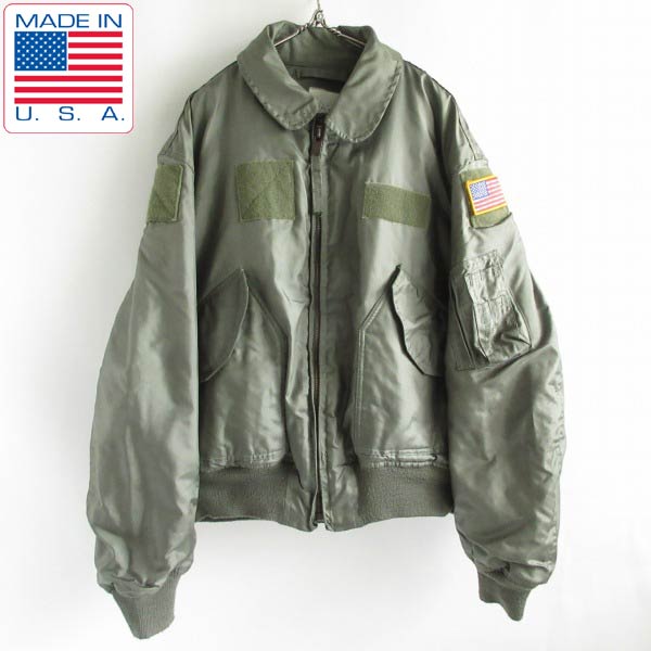 90s USA製 実物 米軍 CWU-45/P フライトジャケット XL MIL-J-83388