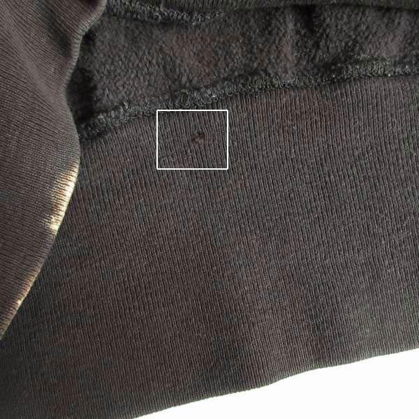 希少 80s USA製 チャンピオン 無地 黒 リバースウィーブ 袖目無し XL