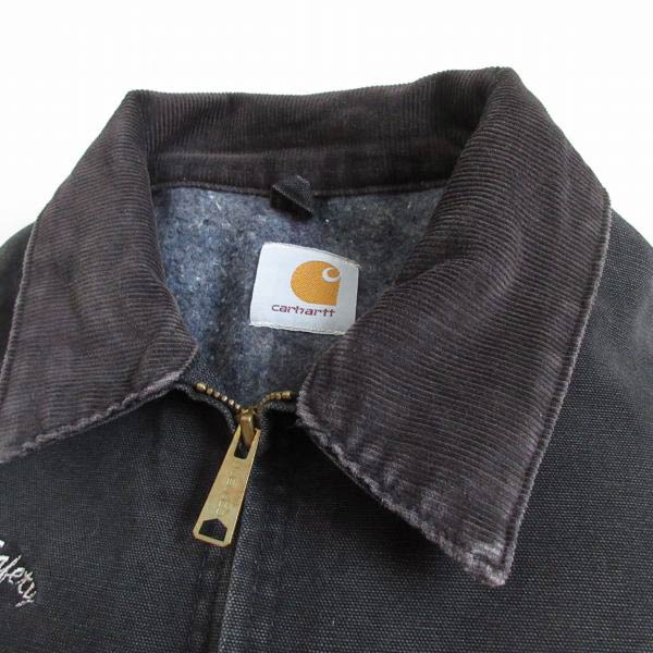 90s-00s USA製 carhartt デトロイト ジャケット フェード ブラック XL