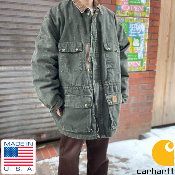 90s USA製 carhartt コート | ビンテージ 3XL・緑系 - 札幌 ビンテージ