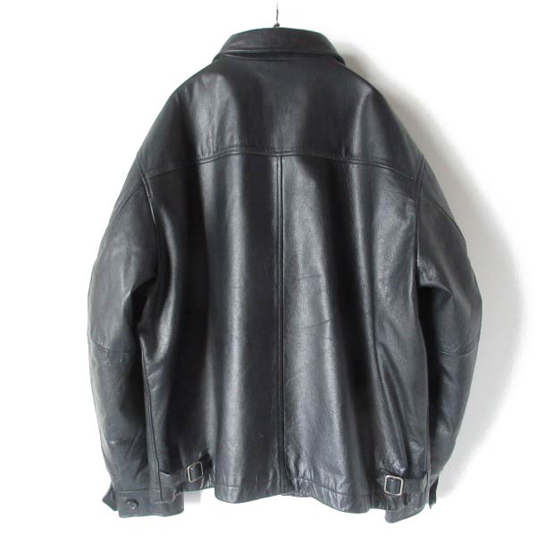 90 OLD GAP 短丈レザージャケット | ブラック - 札幌 ビンテージ 古着