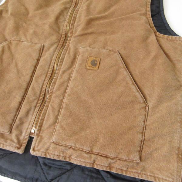 カーハート V02 BRN ダックベスト | XL-R 茶系 - 札幌 ビンテージ 古着