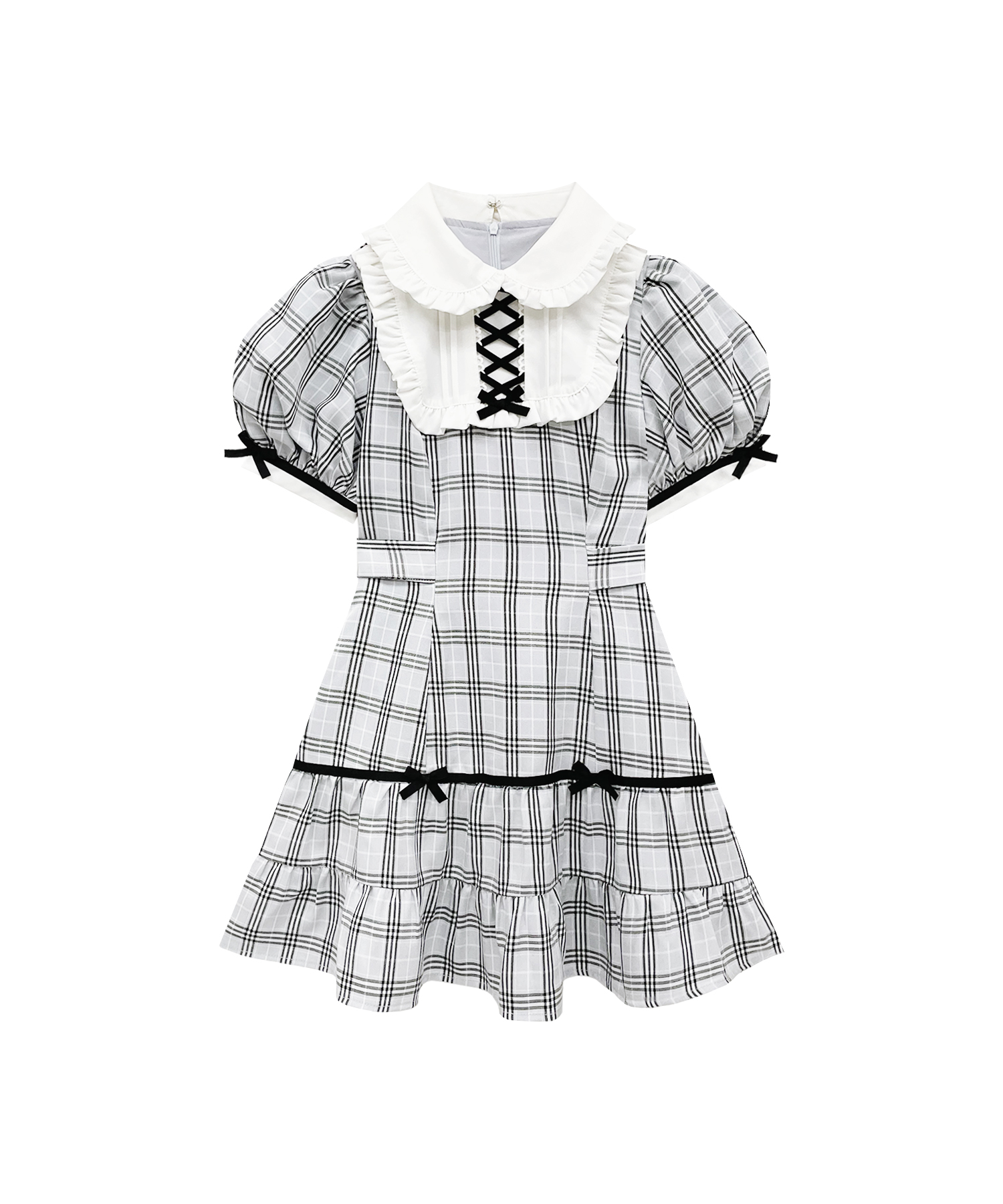 ポイントリボンチェックワンピース – BUNNY APARTMENT