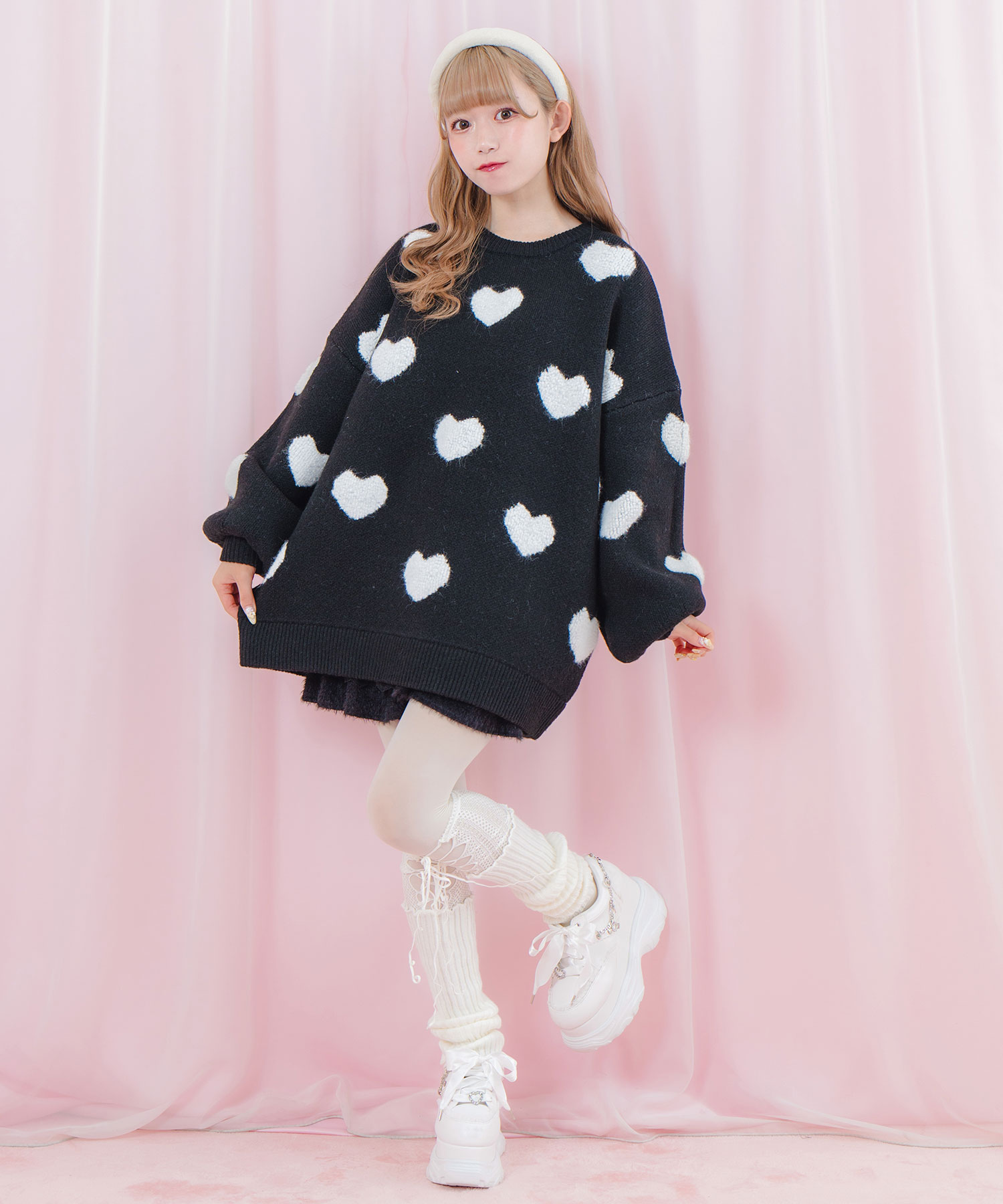 ハートジャガードビッグニット – BUNNY APARTMENT