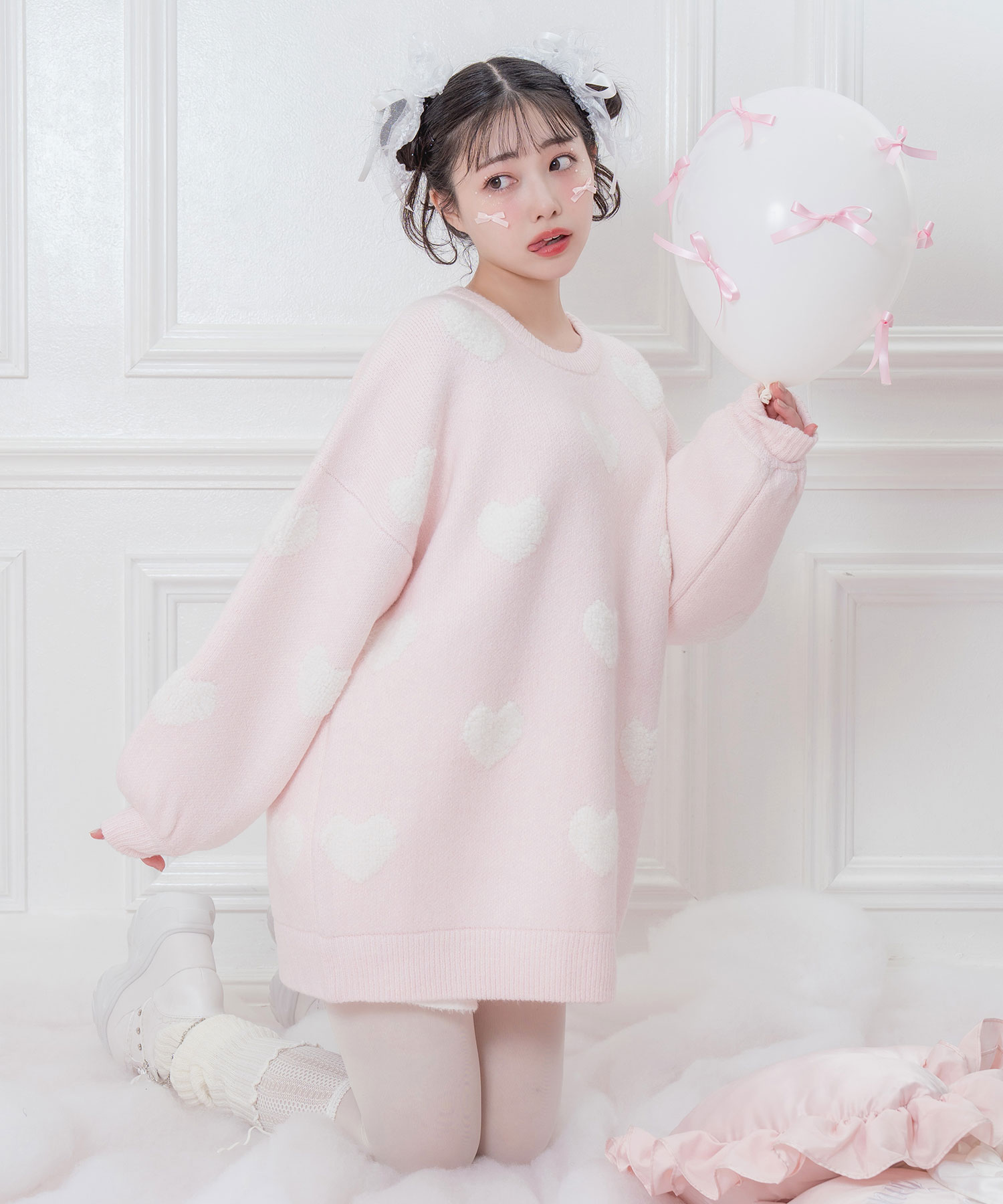 ハートジャガードビッグニット – BUNNY APARTMENT