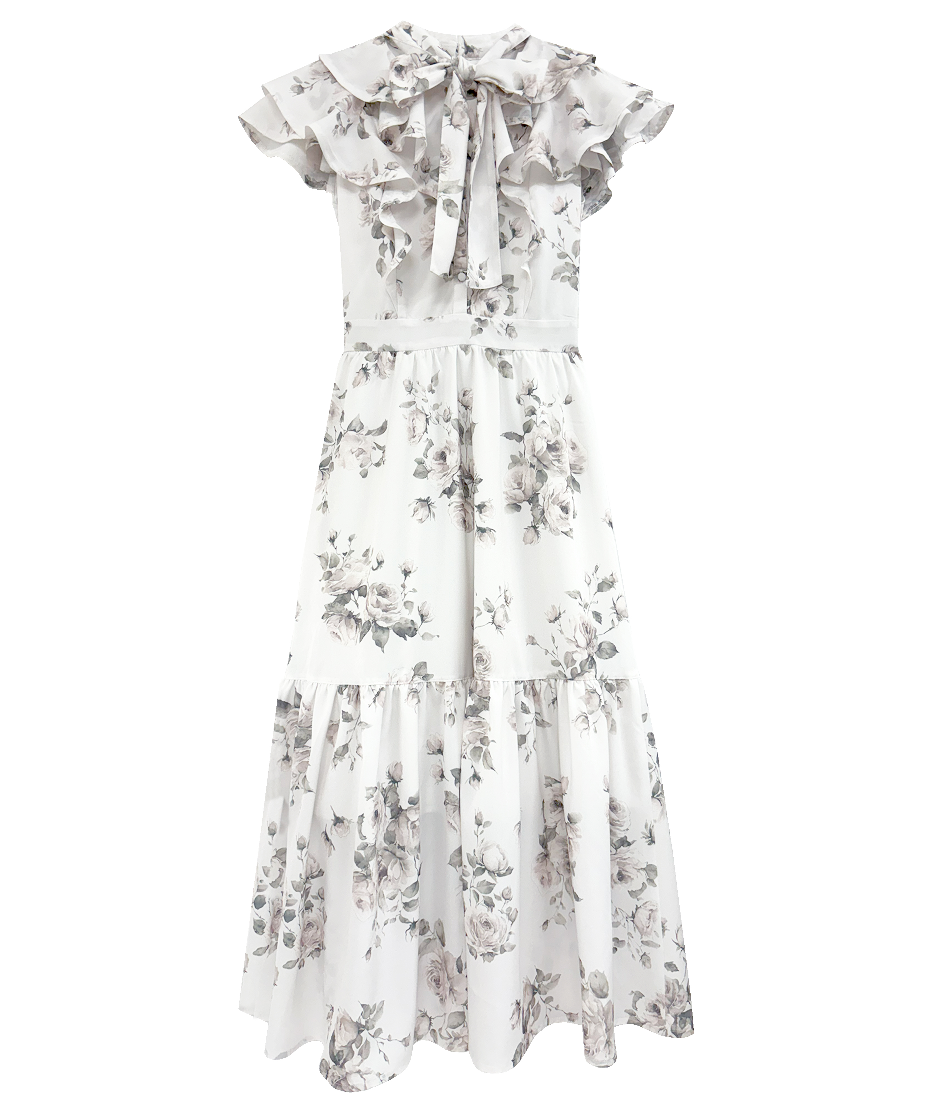 rose print flare dress – BUNNY APARTMENT