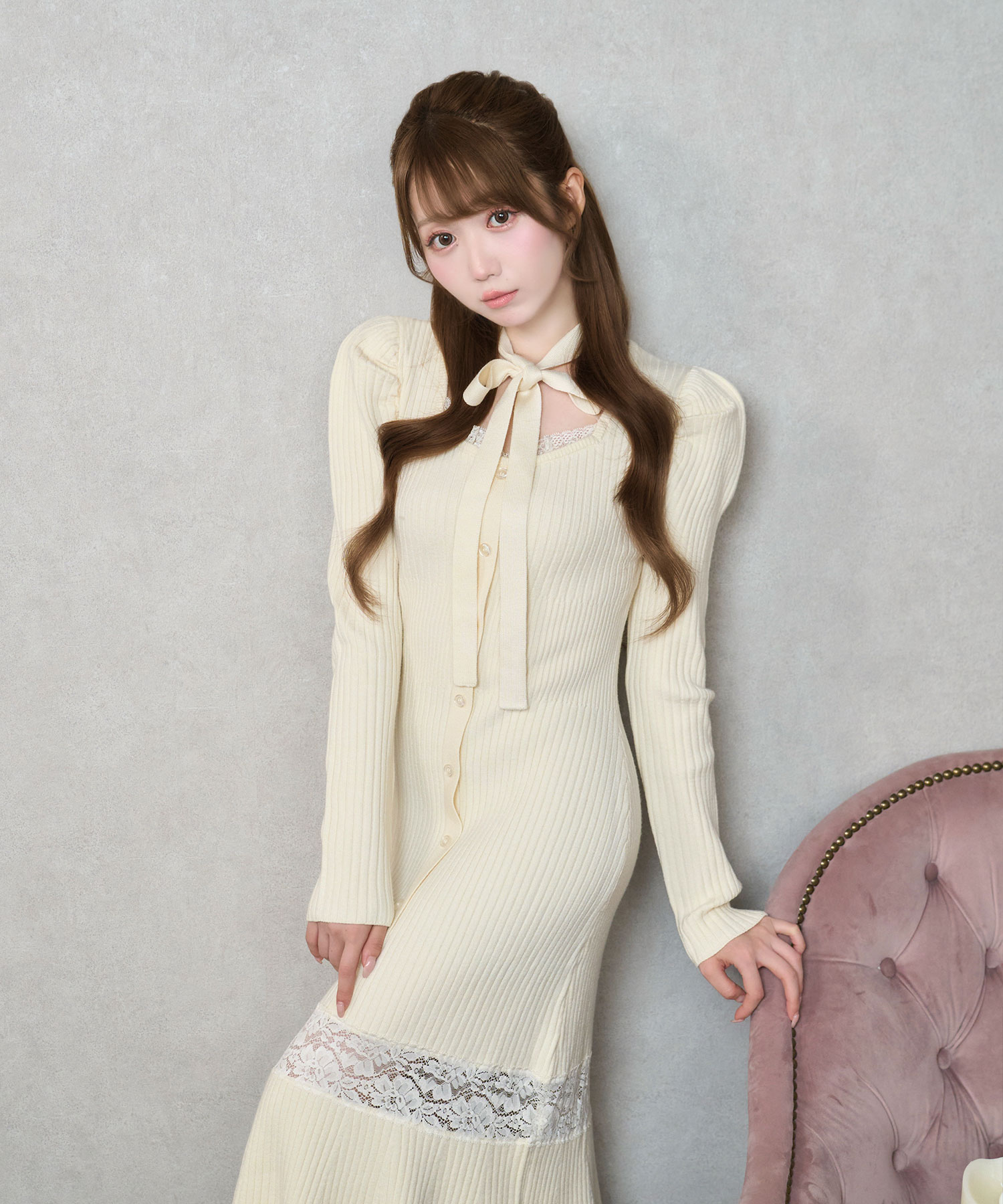 Mermaid lace knit dress – BUNNY APARTMENT