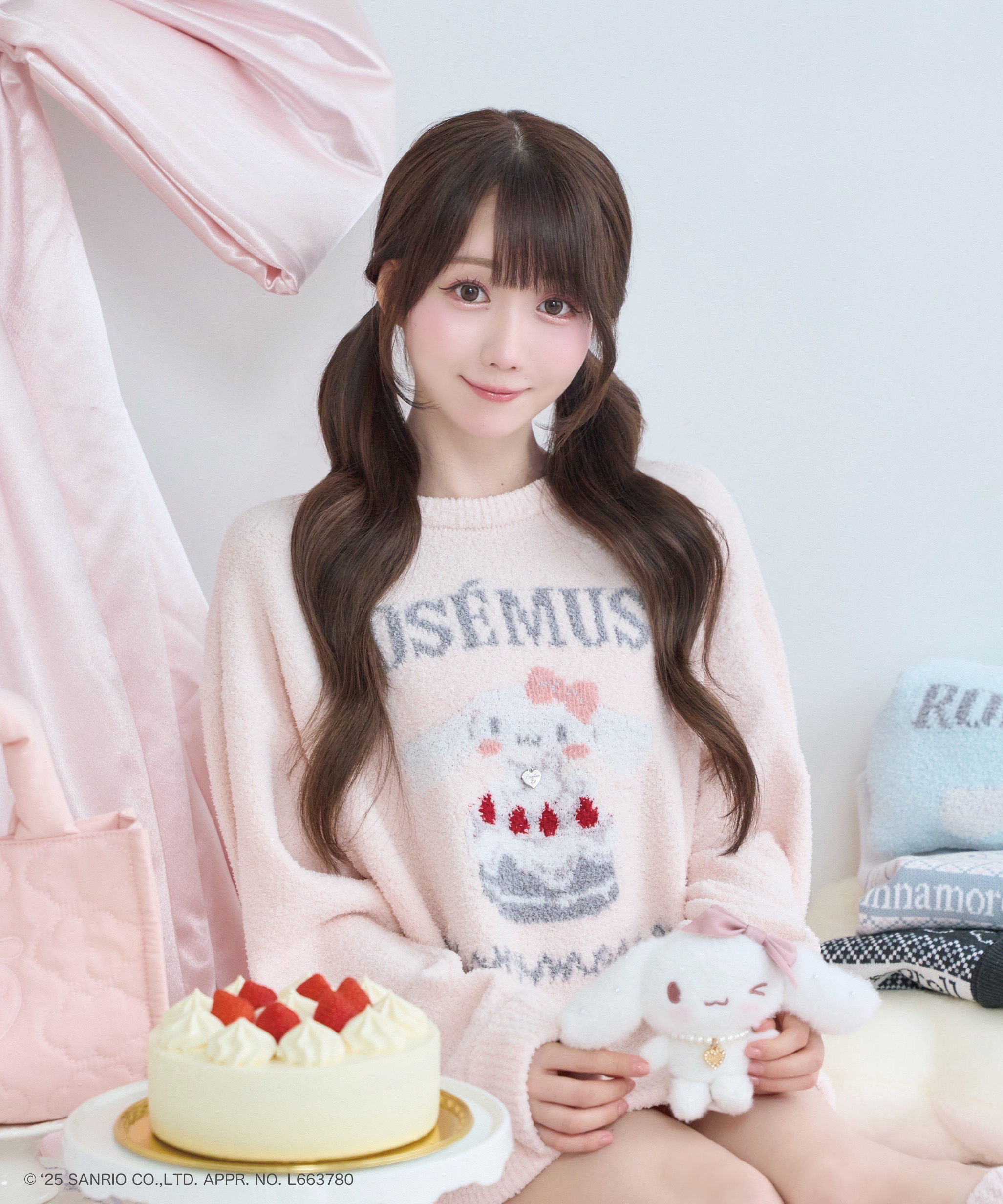 その他 Cinnamoroll collab marshmallow knit set Cinnamoroll collab