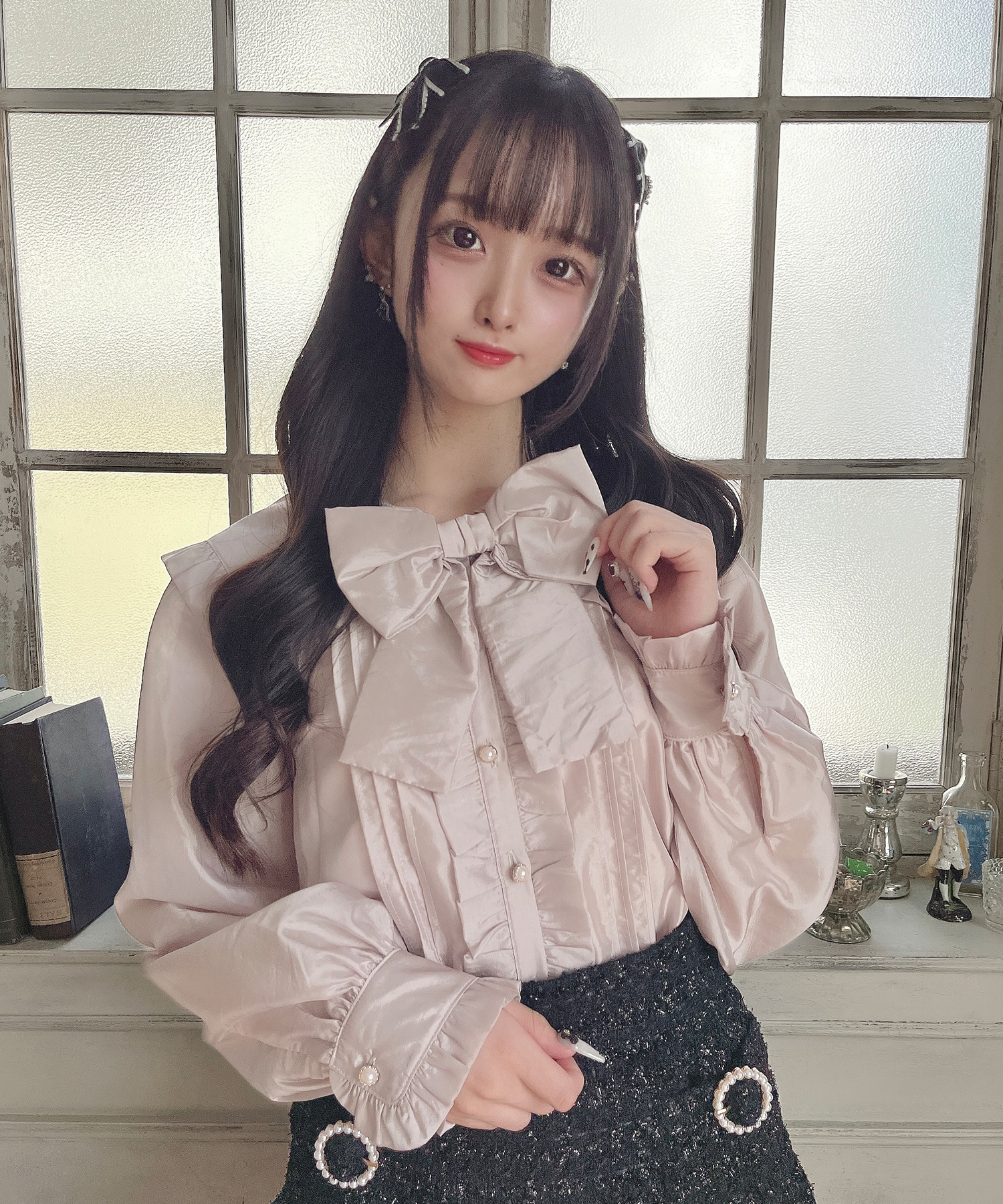 ビッグカラーリボンブラウス – BUNNY APARTMENT