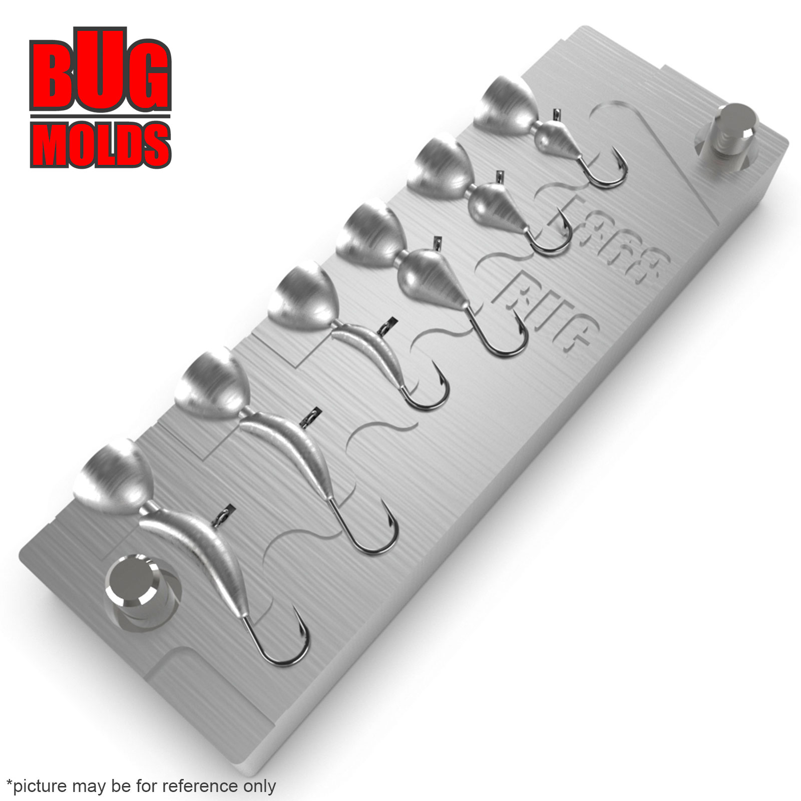 Aluminum CNC Mold Ice Jig Mormishka Spoon & Pelkie Ice Jig 0,5-1