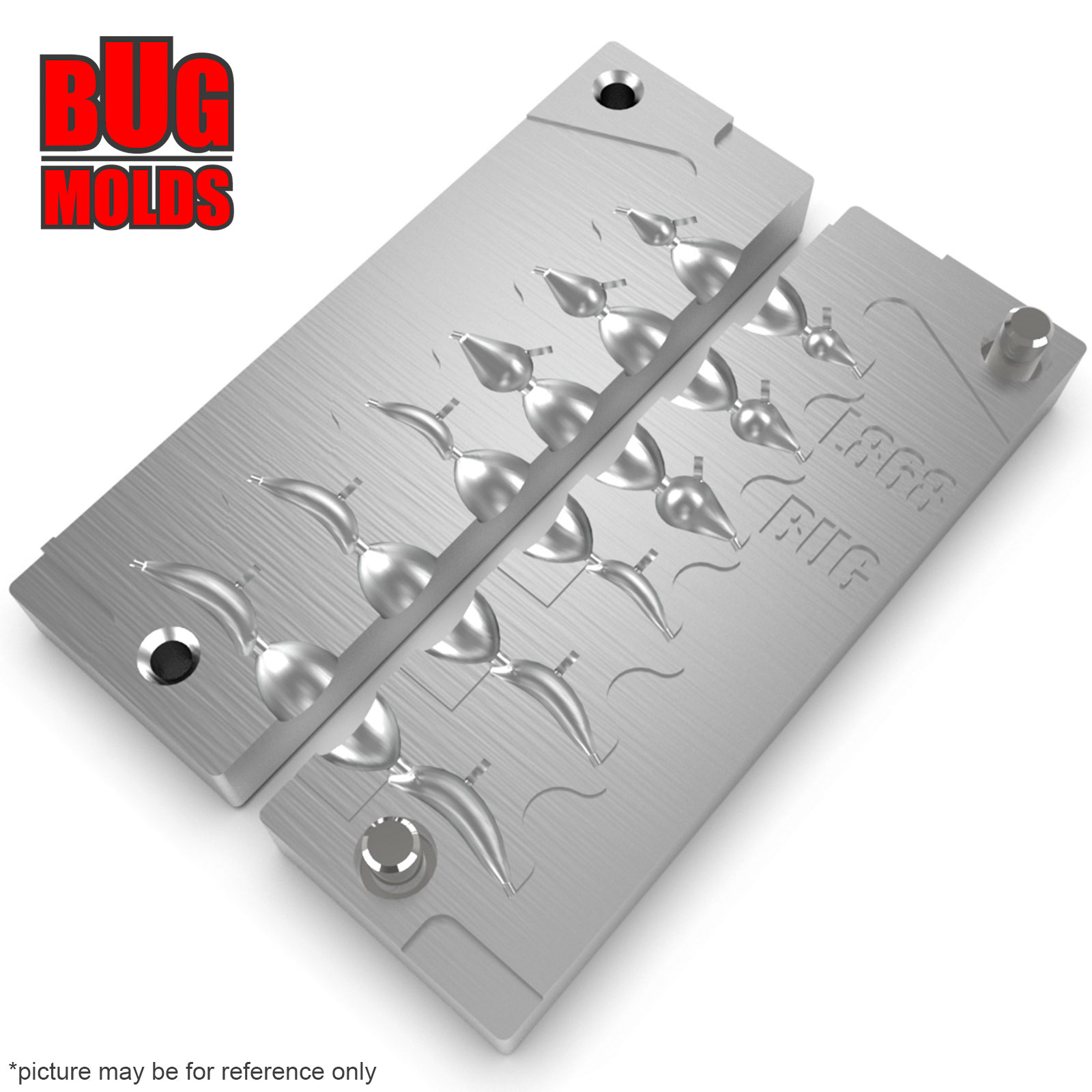 Aluminum CNC Mold Ice Jig Mormishka Spoon & Pelkie Ice Jig 0,5-1