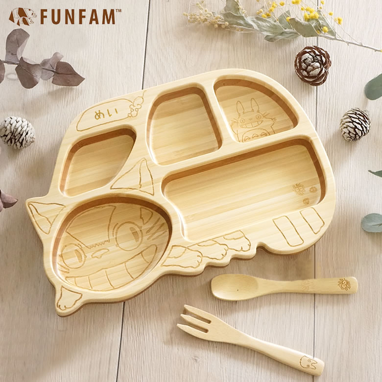 名前入りねこバスプレートセット