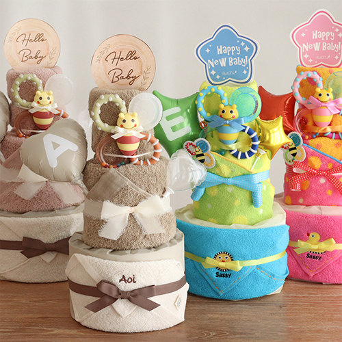 おむつケーキ出産祝いNo.1【Bellevie bebe/ベルビーベベ】