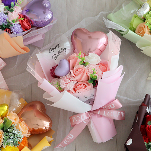 誕生日や発表会に贈るバルーンブーケ|ベルビープライム電報