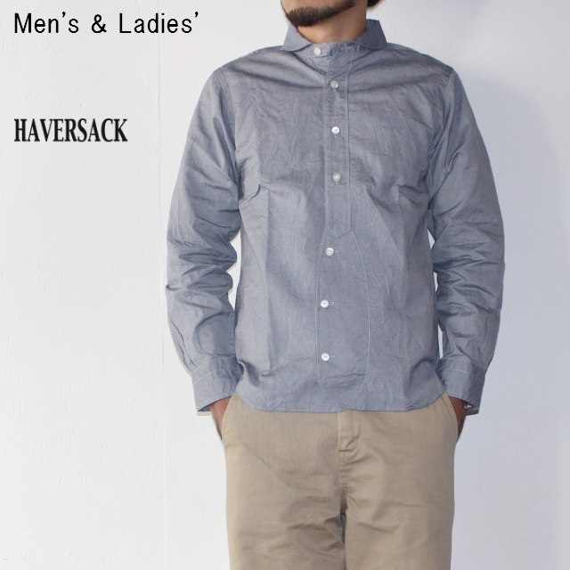 HAVERSACK 丸襟シャツ BASIC SHIRTS 4212734 （BLUE） - C.COUNTLY