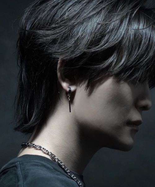 surgical stainless rod ear cuff / サージカルステンレス ロッド