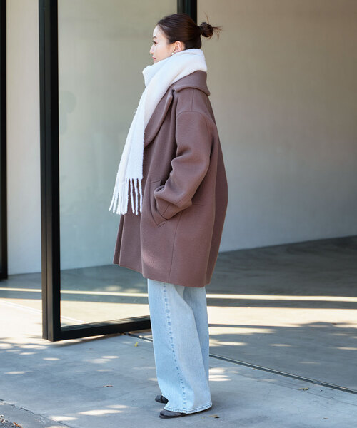 IENA（イエナ）の「super140 ウールコクーンショートコート