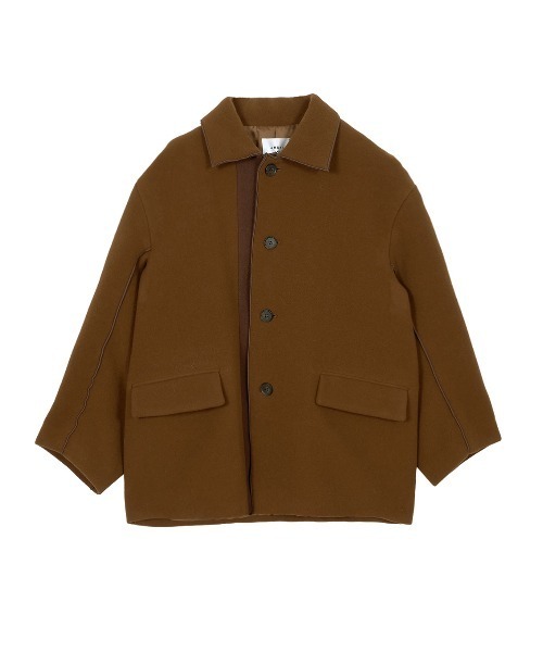 Ameri（アメリ）の「BI COLOR OVER MIDI COAT（ピーコート）」 - WEAR