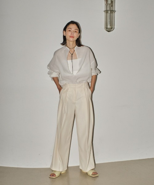 スラブスリットシャツ（シャツ/ブラウス）｜TODAYFUL（トゥデイフル