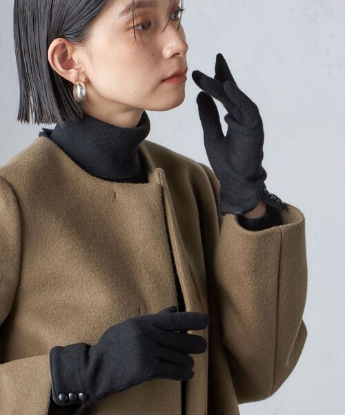 セール】カシミヤ ミックス ジャージ グローブ（手袋）｜SHIPS