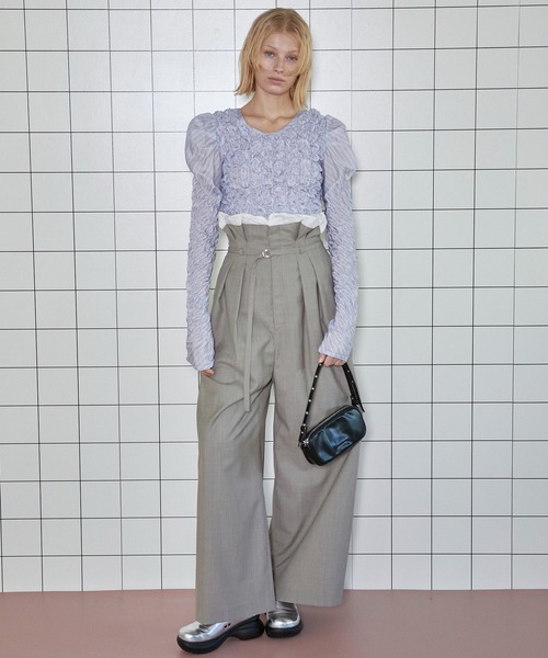 MAISON SPECIAL（メゾンスペシャル）の「Shirring Puff Sleeve Tops