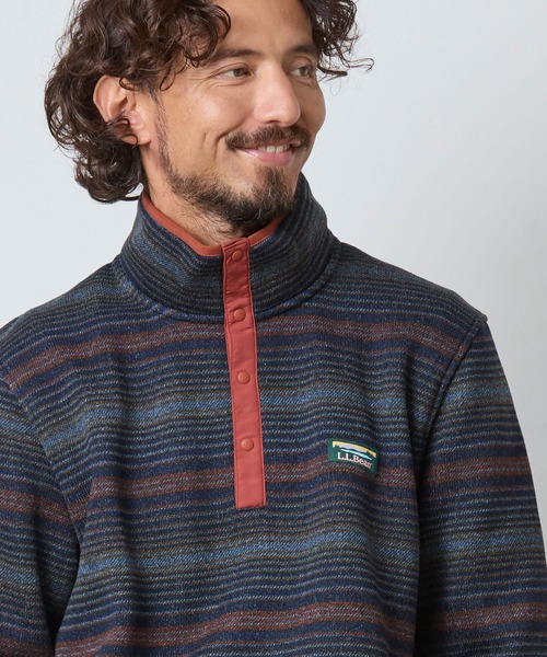 エル・エル・ビーン・セーター・フリース・プルオーバー、プリント