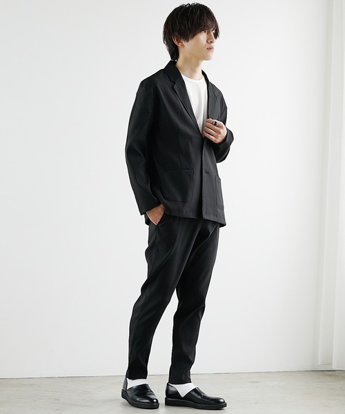 セール】【MinoriTY】ツイルテーラードジャケットセットアップ
