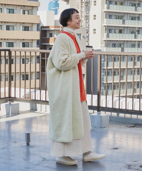 Libra Cue（リブラ キュー）の「ラグランスリーブボアコート（ノー