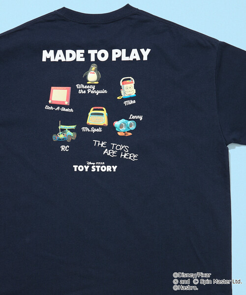 限定展開 【TOY STORY/トイ・ストーリー】 別注 バックプリント クルー