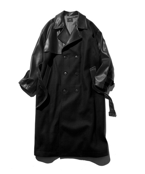 HARE（ハレ）の「ウーリーテックフェイクレザーキリカエトレンチ(HARE