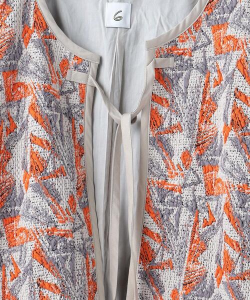 6（ロク）の「＜6(ROKU)＞SASHIKO MOTIF JACQUARD JACKET/ジャケット