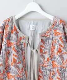 6（ロク）の「＜6(ROKU)＞SASHIKO MOTIF JACQUARD JACKET/ジャケット
