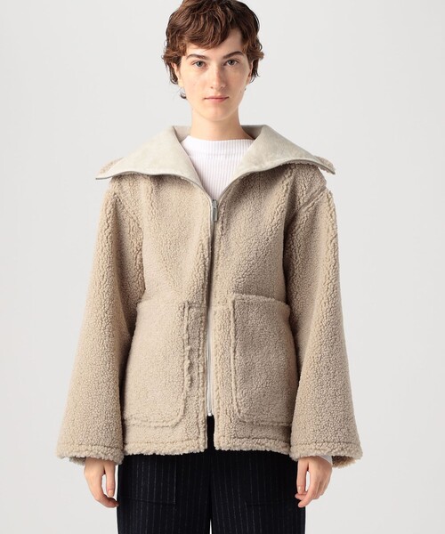 MACPHEE（マカフィー）の「エコムートン リバーシブルショートコート