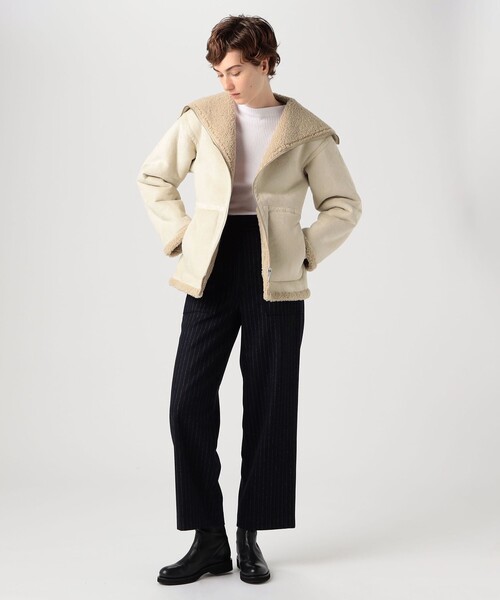 MACPHEE（マカフィー）の「エコムートン リバーシブルショートコート