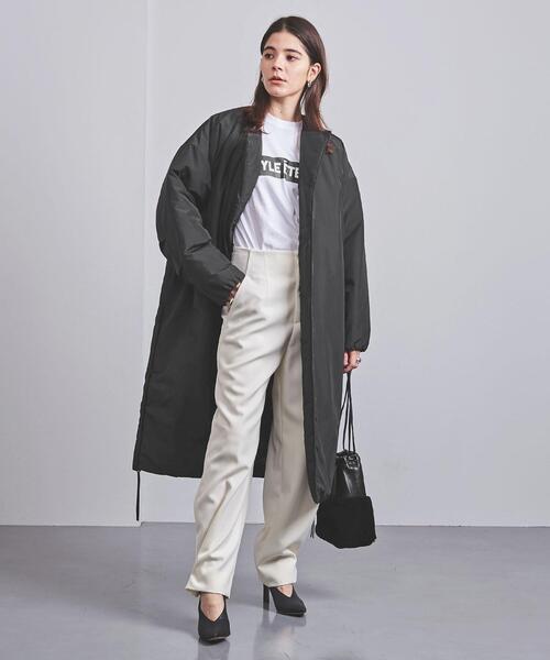 HYKE（ハイク）の「＜HYKE（ハイク）＞ノーカラー ロングコート