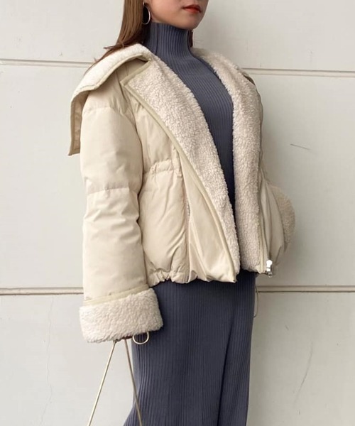 SNIDEL（スナイデル）の「ショートボアダウンコート（ダウンベスト