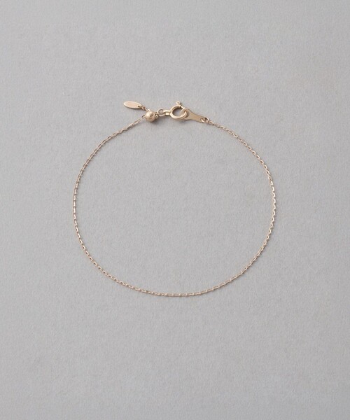 レイヤード] K18MPG ミラーカットチェーン ブレスレット（ブレスレット