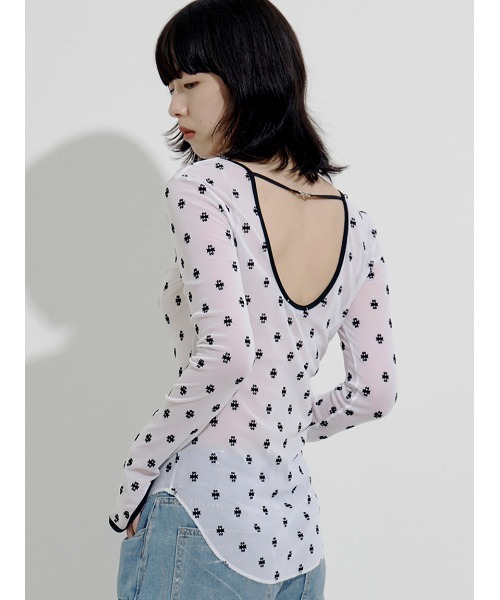 SWAN LAKE U-NECK TOP/スワンレイク Uネックトップ（Tシャツ