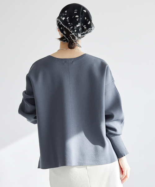IENA（イエナ）の「ファインコットンスムースプルオーバー（ニット