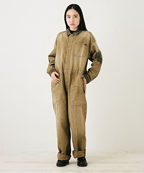 TOBILA（トビラ）の「デニムリメイク加工オールインワン（つなぎ