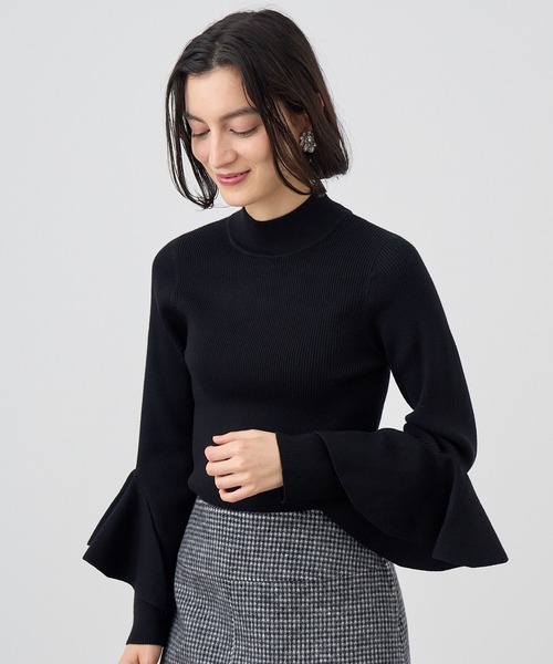 ANAYI（アナイ）の「ラッフルスリーブリブニットプルオーバー（ニット