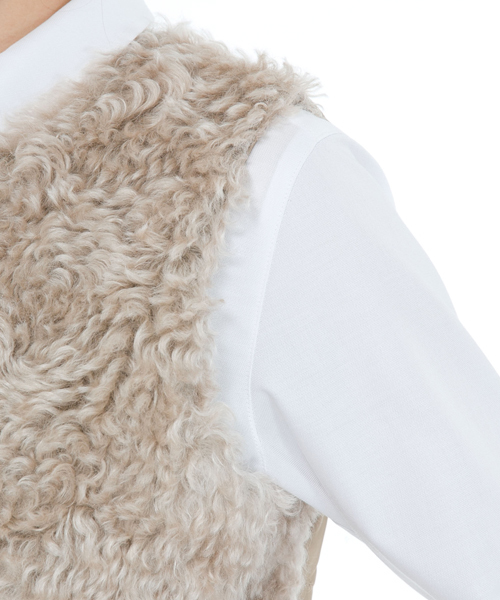 自由区（ジユウク）の「テディファー ベスト（ダウンベスト）」 - WEAR