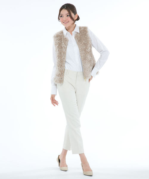 自由区（ジユウク）の「テディファー ベスト（ダウンベスト）」 - WEAR